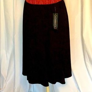 Black knee length skirt
